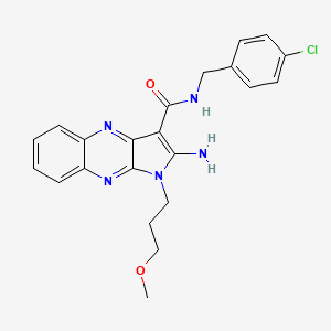 2-amino-N-(4-chlorobenzyl)-1-(3-methoxypropyl)-1H-pyrrolo[2,3-b]quinoxaline-3-carboxamide