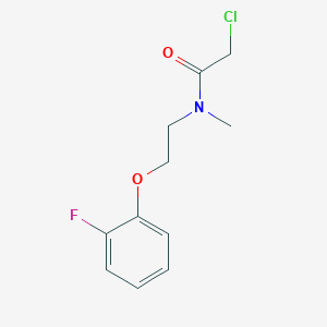molecular formula C11H13ClFNO2 B1487637 2-chloro-N-[2-(2-fluorophenoxy)ethyl]-N-methylacetamide CAS No. 1182438-10-3