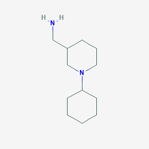 B1487638 [(1-Cyclohexylpiperidin-3-YL)methyl]amine CAS No. 883533-78-6