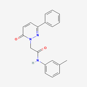 molecular formula C19H17N3O2 B14876386 2-(6-oxo-3-phenylpyridazin-1(6H)-yl)-N-(m-tolyl)acetamide 