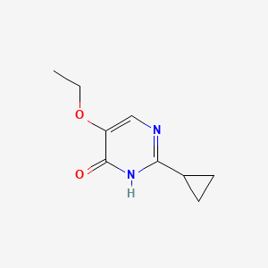 molecular formula C9H12N2O2 B14876399 2-Cyclopropyl-5-ethoxypyrimidin-4-ol 