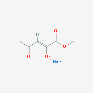 sodium;(Z)-1-methoxy-1,4-dioxopent-2-en-2-olate