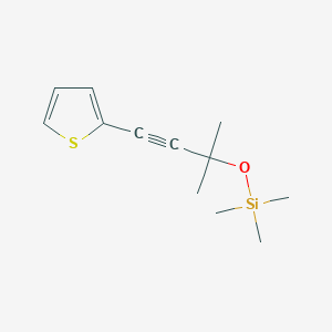 molecular formula C12H18OSSi B14876418 (1,1-Dimethyl-3-thiophen-2-yl-prop-2-ynyloxy)-trimethyl-silane 