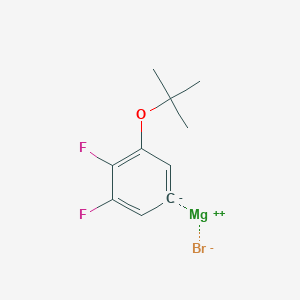 molecular formula C10H11BrF2MgO B14876424 (3-t-Butoxy-4,5-difluorophenyl)magnesium bromide 