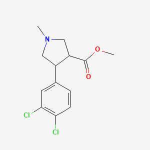 Methyl 4-(3,4-dichlorophenyl)-1-methylpyrrolidine-3-carboxylate