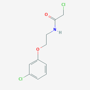 B1487645 2-chloro-N-[2-(3-chlorophenoxy)ethyl]acetamide CAS No. 1226273-08-0