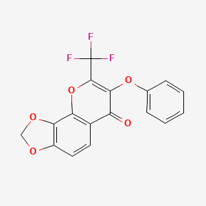 7-phenoxy-8-(trifluoromethyl)-6H-[1,3]dioxolo[4,5-h]chromen-6-one