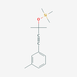 molecular formula C15H22OSi B14876487 (1,1-Dimethyl-3-m-tolyl-prop-2-ynyloxy)-trimethyl-silane 