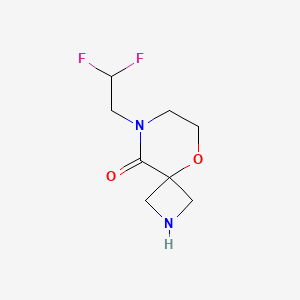 molecular formula C8H12F2N2O2 B14876494 8-(2,2-Difluoroethyl)-5-oxa-2,8-diazaspiro[3.5]nonan-9-one 