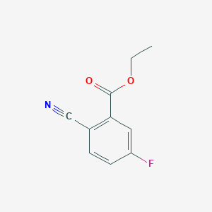 molecular formula C10H8FNO2 B1487651 2-氰基-5-氟苯甲酸乙酯 CAS No. 1260751-65-2