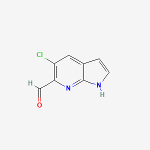 B1487652 5-Chloro-1H-pyrrolo[2,3-b]pyridine-6-carbaldehyde CAS No. 1260382-91-9