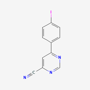 6-(4-Iodophenyl)pyrimidine-4-carbonitrile