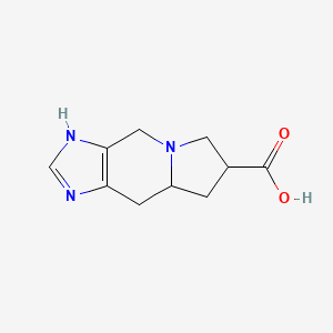 4,6,7,8,8a,9-hexahydro-3H-imidazo[4,5-f]indolizine-7-carboxylic acid