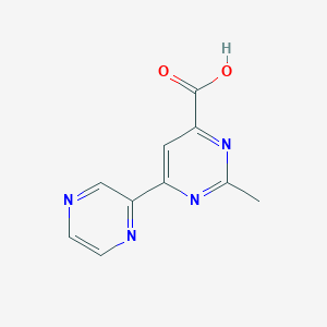 2-Methyl-6-(pyrazin-2-yl)pyrimidine-4-carboxylic acid