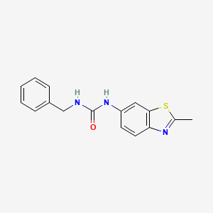 molecular formula C16H15N3OS B14876604 1-Benzyl-3-(2-methyl-1,3-benzothiazol-6-yl)urea 