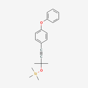 molecular formula C20H24O2Si B14876621 [1,1-Dimethyl-3-(4-phenoxy-phenyl)-prop-2-ynyloxy]-trimethyl-silane 