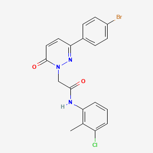 2-(3-(4-bromophenyl)-6-oxopyridazin-1(6H)-yl)-N-(3-chloro-2-methylphenyl)acetamide