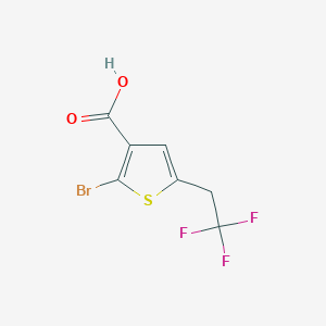 2-Bromo-5-(2,2,2-trifluoroethyl)thiophene-3-carboxylic acid