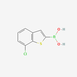 molecular formula C8H6BClO2S B1487667 7-氯苯并[b]噻吩-2-硼酸 CAS No. 936902-06-6