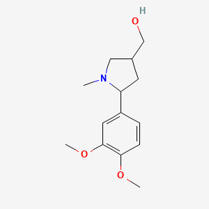 (5-(3,4-Dimethoxyphenyl)-1-methylpyrrolidin-3-yl)methanol