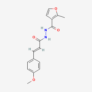 (E)-N'-(3-(4-methoxyphenyl)acryloyl)-2-methylfuran-3-carbohydrazide