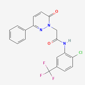 N-(2-chloro-5-(trifluoromethyl)phenyl)-2-(6-oxo-3-phenylpyridazin-1(6H)-yl)acetamide