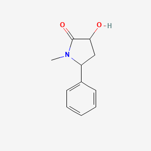 3-Hydroxy-1-methyl-5-phenylpyrrolidin-2-one