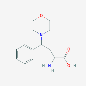 molecular formula C14H20N2O3 B14876767 2-Amino-4-morpholino-4-phenylbutanoic acid 