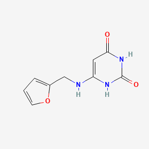 molecular formula C9H9N3O3 B1487681 6-((呋喃-2-基甲基)氨基)嘧啶-2,4(1H,3H)-二酮 CAS No. 90349-55-6