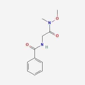 N-(2-(methoxy(methyl)amino)-2-oxoethyl)benzamide