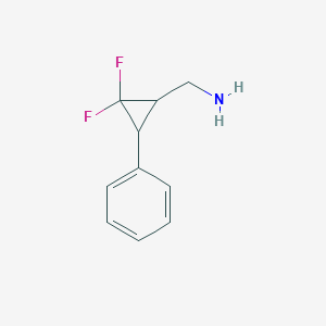 (2,2-Difluoro-3-phenylcyclopropyl)methanamine