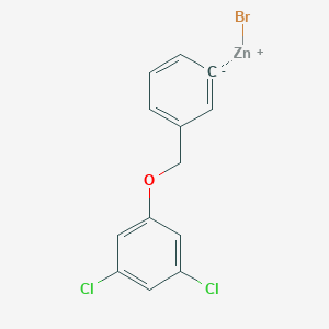 molecular formula C13H9BrCl2OZn B14876860 3-(3,5-Dichlorophenoxymethyl)phenylZinc bromide 