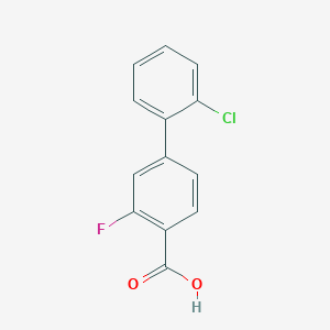 molecular formula C13H8ClFO2 B1487689 2'-氯-3-氟-[1,1'-联苯]-4-羧酸 CAS No. 505082-99-5