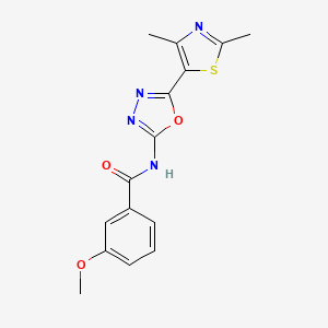 N-(5-(2,4-dimethylthiazol-5-yl)-1,3,4-oxadiazol-2-yl)-3-methoxybenzamide