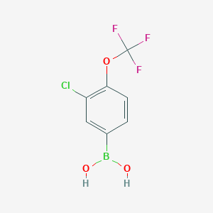 molecular formula C7H5BClF3O3 B1487691 3-氯-4-(三氟甲氧基)苯硼酸 CAS No. 870822-79-0