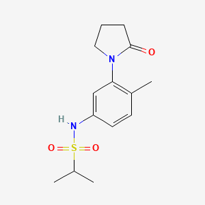 N-(4-methyl-3-(2-oxopyrrolidin-1-yl)phenyl)propane-2-sulfonamide