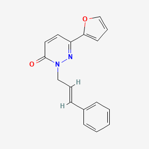 2-cinnamyl-6-(furan-2-yl)pyridazin-3(2H)-one