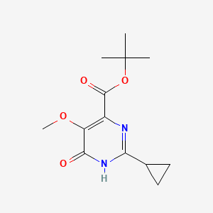 Tert-butyl 2-cyclopropyl-5-methoxy-6-oxo-1,6-dihydropyrimidine-4-carboxylate