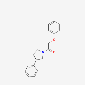 2-(4-Tert-butylphenoxy)-1-(3-phenylpyrrolidin-1-yl)ethanone