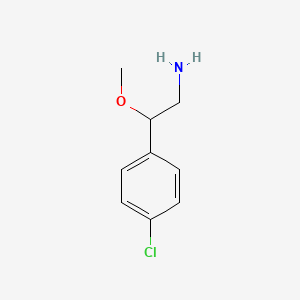 molecular formula C9H12ClNO B1487701 2-(4-氯苯基)-2-甲氧基乙基胺 CAS No. 1202890-94-5