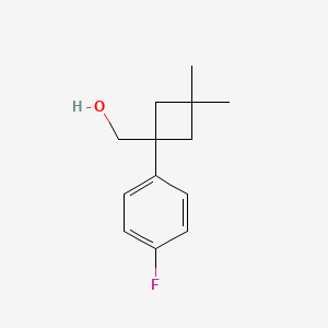 (1-(4-Fluorophenyl)-3,3-dimethylcyclobutyl)methanol