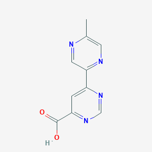 molecular formula C10H8N4O2 B14877029 6-(5-Methylpyrazin-2-yl)pyrimidine-4-carboxylic acid 