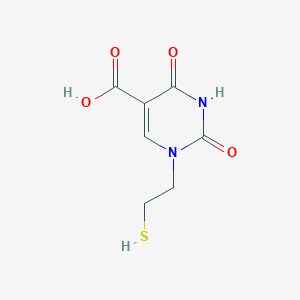 1-(2-Mercaptoethyl)-2,4-dioxo-1,2,3,4-tetrahydropyrimidine-5-carboxylic acid