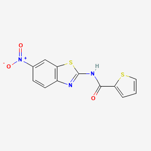 N-(6-nitro-1,3-benzothiazol-2-yl)thiophene-2-carboxamide