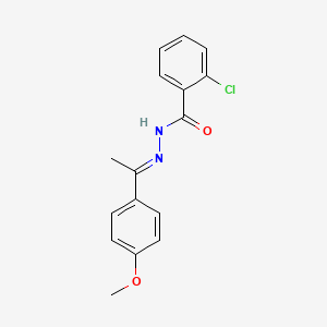 (E)-2-chloro-N'-(1-(4-methoxyphenyl)ethylidene)benzohydrazide