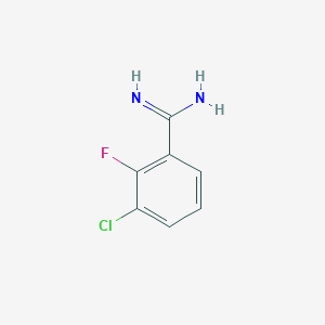molecular formula C7H6ClFN2 B1487709 3-Chloro-2-fluorobenzamidine CAS No. 1260876-45-6