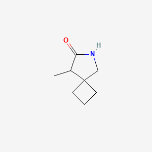 molecular formula C8H13NO B14877101 8-Methyl-6-azaspiro[3.4]octan-7-one 