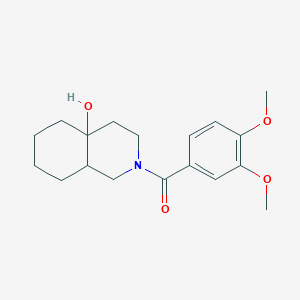 (3,4-dimethoxyphenyl)(4a-hydroxyoctahydroisoquinolin-2(1H)-yl)methanone