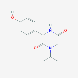 3-(4-Hydroxyphenyl)-1-isopropylpiperazine-2,5-dione