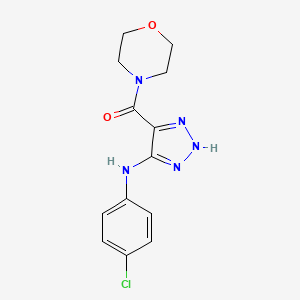 {5-[(4-chlorophenyl)amino]-1H-1,2,3-triazol-4-yl}(morpholin-4-yl)methanone